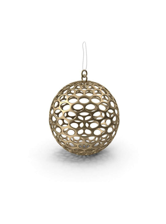 Gold Mesh Christmas Ornament.H03