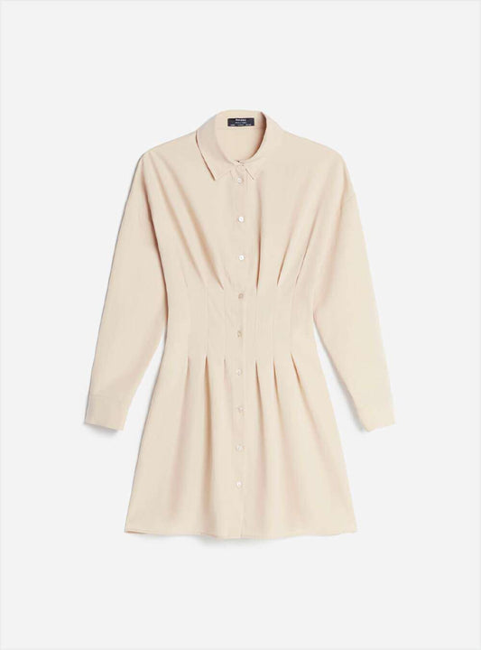 Pleated shirt dress