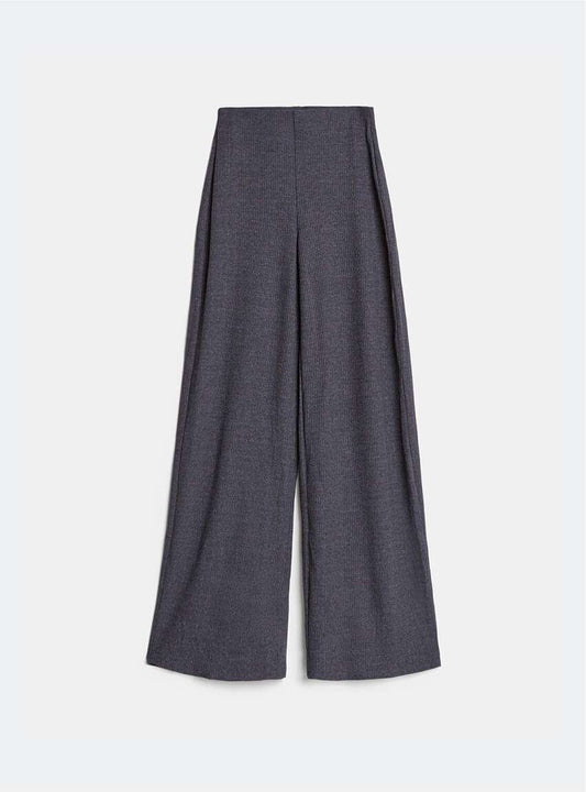 Flared Ribbed Trousers
